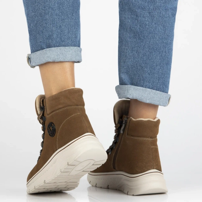 Leather ankle boots Filippo DBT7290/25 BR brown