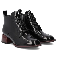 Leather ankle boots Filippo DBT7367/25 BK RD black