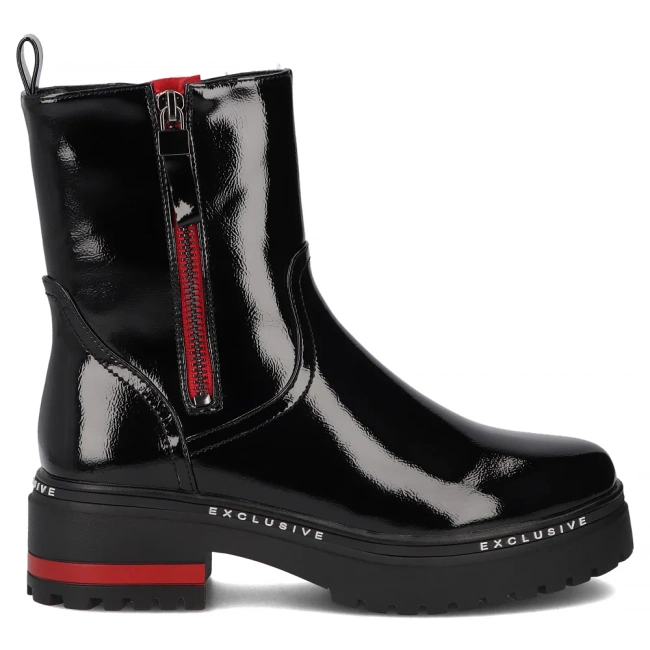 Leather ankle boots Filippo DBT7468/25 BK black