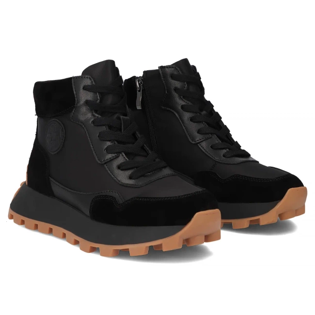 Leather ankle boots Filippo DBT7158/25 BK black