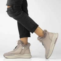 Leather ankle boots Filippo DBT7177/25 BE beige