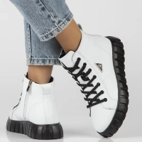 Leather boots Filippo DBT4146/25 WH white