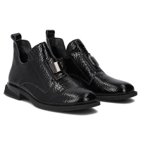 Skórzane botki Filippo DBT6493/25 BK czarne