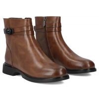 Leather ankle boots Filippo DBT7357/25 BR brown