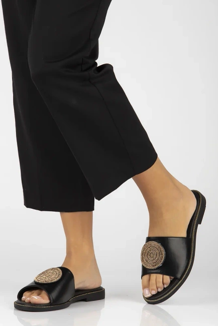 Klapki Filippo DK6217/25 BK czarne