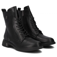 Leather ankle boots Filippo DBT7201/25 BK black