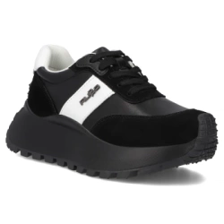 Leather sneakers Filippo DP6785/25 BK BK black