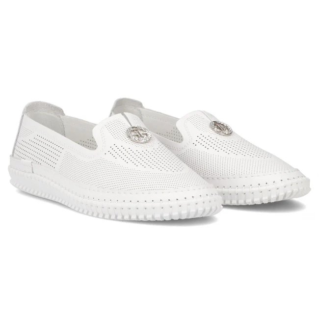 Leather shoes Filippo DP6838/25 WH white