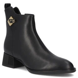 Leather ankle boots Filippo DBT7190/25 BK black
