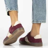 Skórzane sneakersy Filippo DP6770/25 BG bordowe