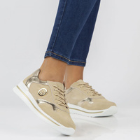 Leather sneakers Filippo DP3544/22 BE beige