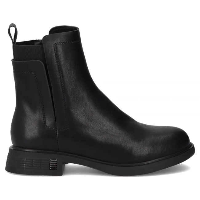 Skórzane botki Filippo DBT7200/25 BK czarne