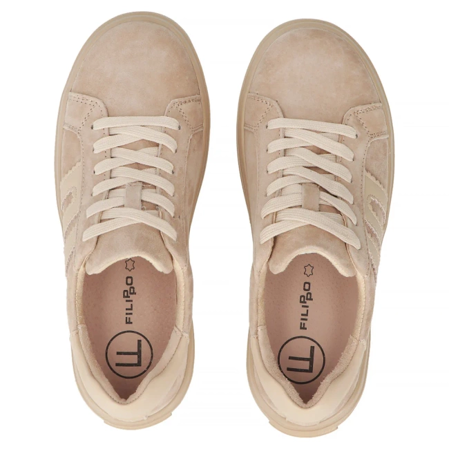 Leather shoes Filippo DP7173/25 BE beige