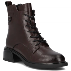 Leather ankle boots Filippo DBT7361/25 BK black