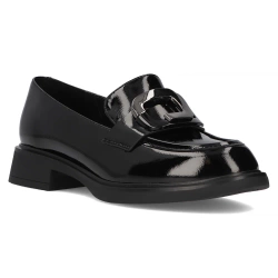 Skórzane lordsy Filippo DP6186/25 BK czarne