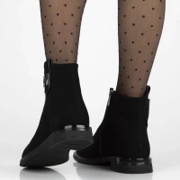 Leather ankle boots Filippo DBT7379/25 BK black