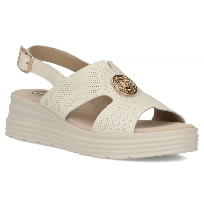Leather sandals Filippo DS6712/25 BE beige