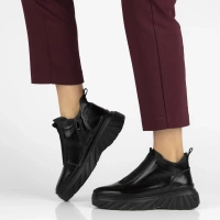 Leather ankle boots Filippo DBT7426/25 BK black