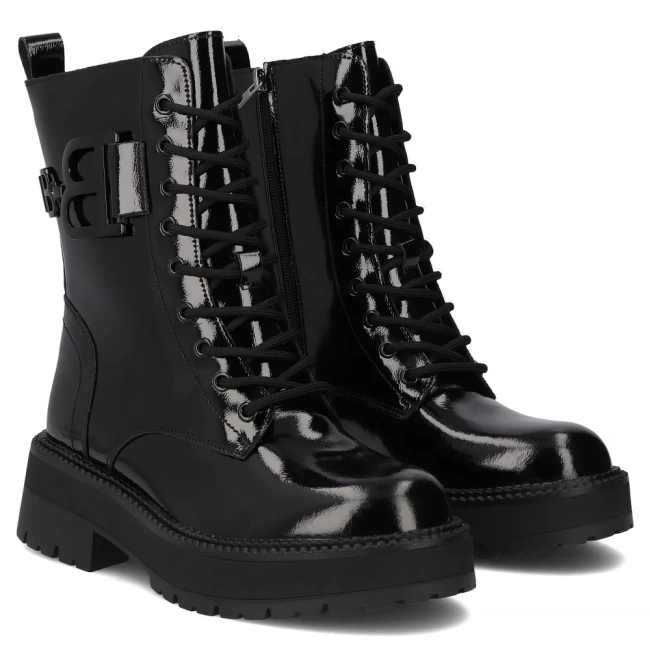 Leather boots Filippo DBT6305/25 BK black