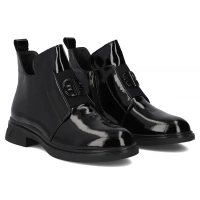 Leather ankle boots Filippo DBT7393/25 BK L black