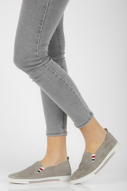Leather shoes FILIPPO DP1272/21 GR gray