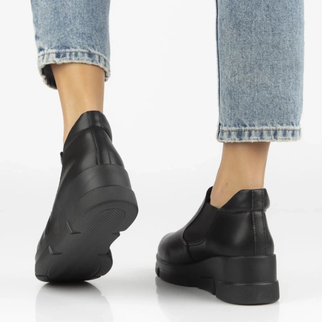 Leather ankle boots Filippo DBT7164/25 BK black