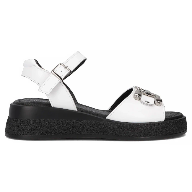 Leather sandals Filippo DS6755/25 WH white