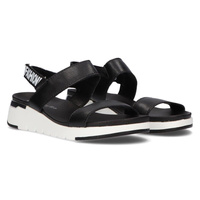 Skórzane sandały Filippo DS2141/21 BK czarne