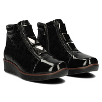 Leather ankle boots Filippo DBT3179/22 BK CR black