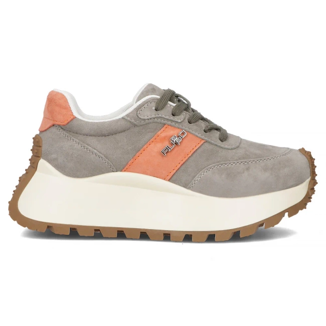 Skórzane sneakersy Filippo DP6785/25 KH OR khaki