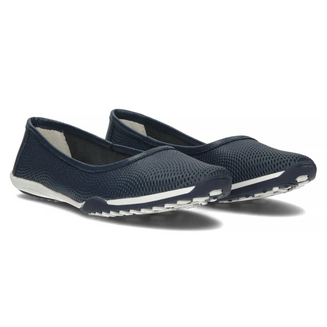 Leather shoes Filippo DP3681/25 NV navy blue