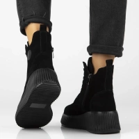 Leather ankle boots Filippo DBT7288/25 BK black