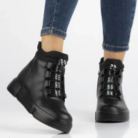 Leather ankle boots Filippo DBT6532/25 BK black