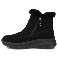 Skórzane botki botki na platformie  Filippo DBT7291/25 BK czarne