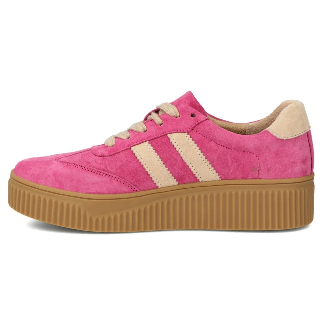Leather sneakers Filippo DP6776/25 FH BE fuchsia