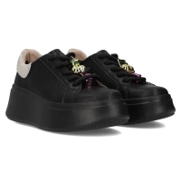 Leather sneakers Filippo DP6793/25 BK black