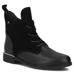 Leather ankle boots Filippo DBT4749/25 BK black