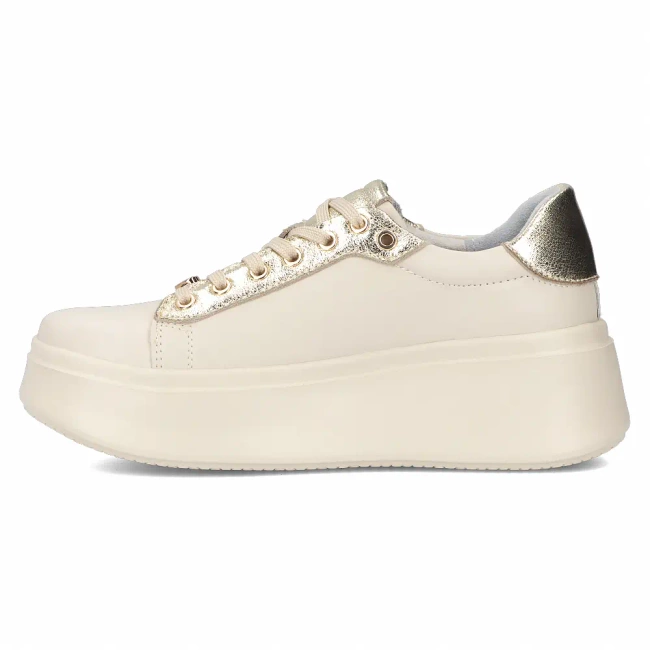 Leather sneakers Filippo DP6792/25 BE beige