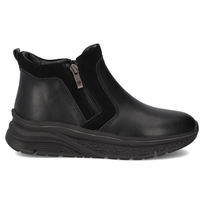 Leather ankle boots Filippo DBT7292/25 BK black