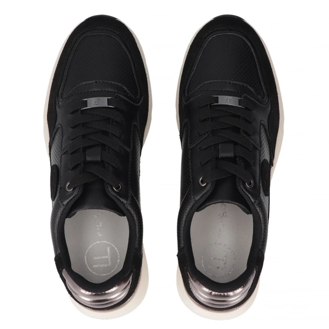 Leather sneakers Filippo DP7106/25 BK black