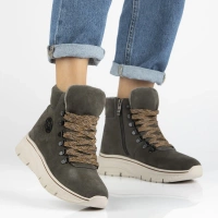 Leather ankle boots Filippo DBT7290/25 GR grey