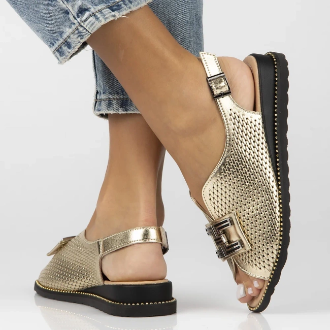 Leather sandals Filippo DS6032/25 GO gold