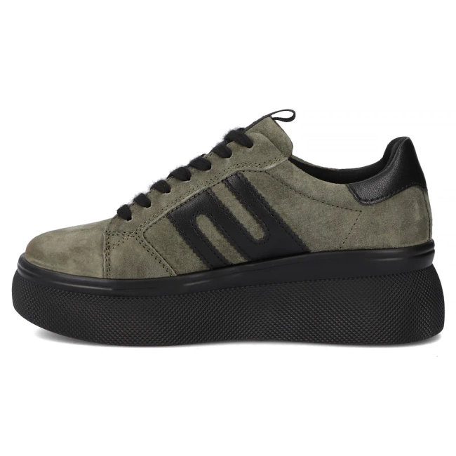 Leather sneakers Filippo DP7175/25 KH khaki