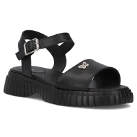 Leather sandals Filippo DS6811/25 BK black