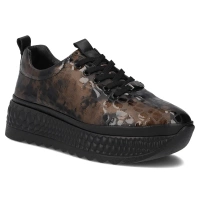 Skórzane sneakersy Filippo DP7284/25 BR brązowe