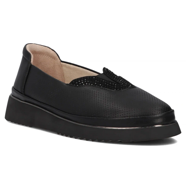 Leather shoes Filippo DP7000/25 BK black