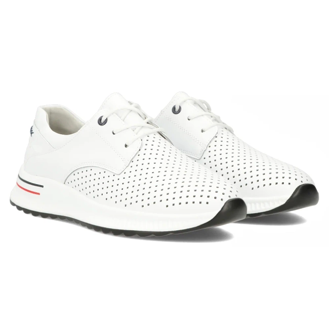 Leather shoes Filippo DP6022/25 WH white