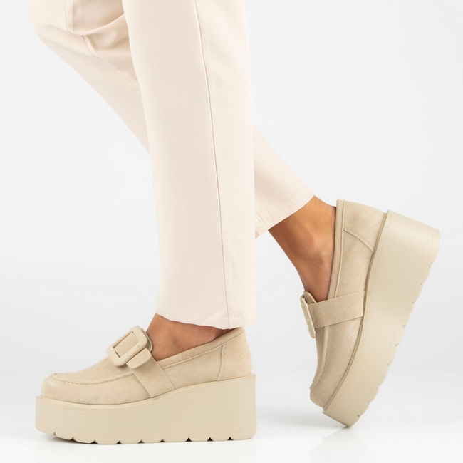 Leather shoes Filippo DP4692/23 BE beige
