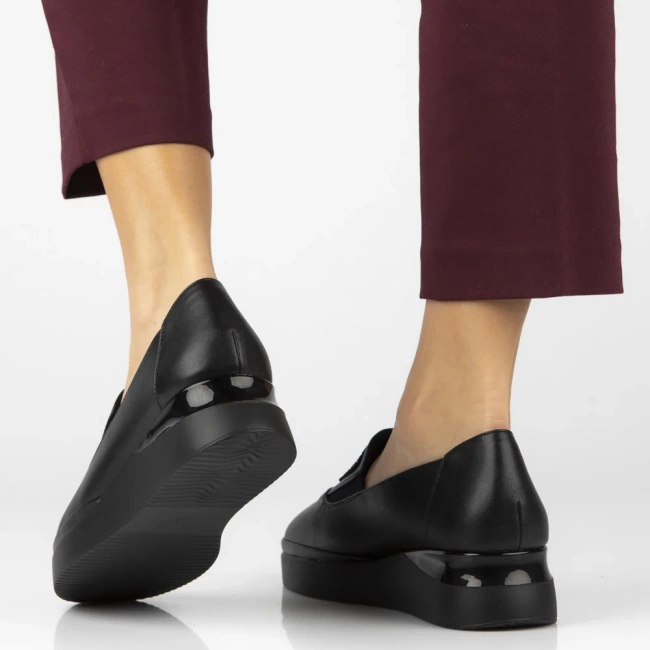 Leather shoes Filippo DP7396/25 BK black