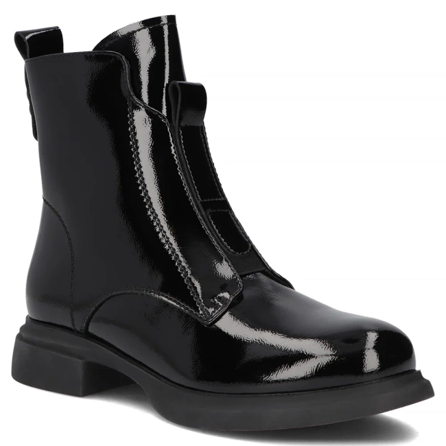 Skórzane botki Filippo DBT6540/25 BK czarne